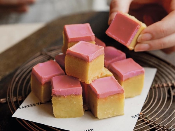 Tompouce boterkoekblokjes