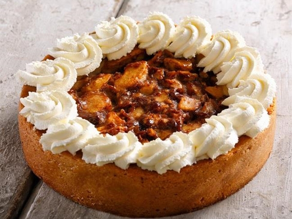 Appeltaart met slagroom